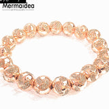 10mm Baby Footsteps Beads Strand Bracelets