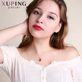 11.11 Deals Xuping Water drop shape Pendant Necklace Crystals