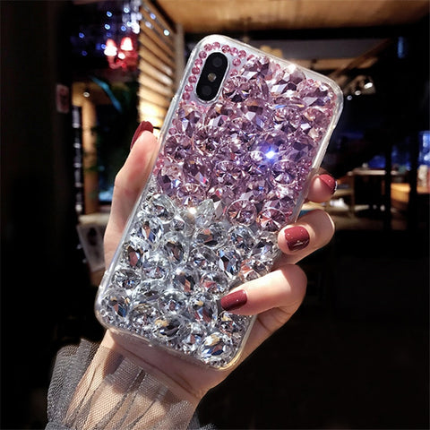 Alcatel 1X 1C 1S 2019 Glitter Luxury Crystal Rhinestone Diamond Bling Phone Case For Alcatel 1X 1C 1S