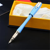 Blue Picasso Fountain Pen Gold Clip