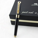 JINHAO 1200 Canetas Silver Gold Clip Business Executive Fast Writing Pen