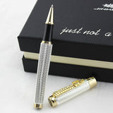 JINHAO 1200 Canetas Silver Gold Clip Business Executive Fast Writing Pen