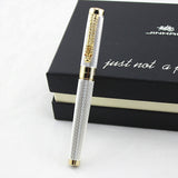 JINHAO 1200 Canetas Silver Gold Clip Business Executive Fast Writing Pen