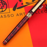 1pc/lot Red Pen Gold Clip Picasso 902 Fountain Pen Pimio Canetas Picasso 902 High Quality School Supplies Stationery 13.6*1.3cm