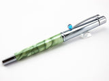 Green marble IM Silver Roller Ball Pen