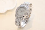 Diamond Stone Gold Silver Stainless Steel Rhinestone Wrist watch