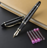 Jinhao X450 Luxury Dazzle Blue Fountain Metal Inking Pens