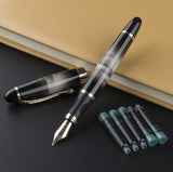 Jinhao X450 Luxury Dazzle Blue Fountain Metal Inking Pens