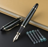 Jinhao X450 Luxury Dazzle Blue Fountain Metal Inking Pens