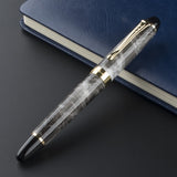 Jinhao X450 Luxury Dazzle Blue Fountain Metal Inking Pens