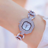 Small Square Diamond Ladies Watch Bracelet