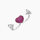 Candy Strawberry 925 Sterling Silver Ring