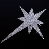 2018 new design fashion full zircon shine stars brooch