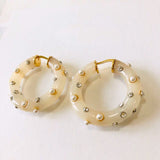 New Pairs Designer Fashion  Customized  Acrylic Circle Hoop Earrings