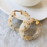 New Pairs Designer Fashion  Customized  Acrylic Circle Hoop Earrings