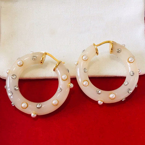 New Pairs Designer Fashion  Customized  Acrylic Circle Hoop Earrings