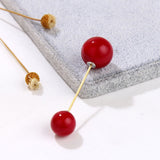 Vintage Gold Brooch Pins Double Head Simulation Pearl Large Big Brooches