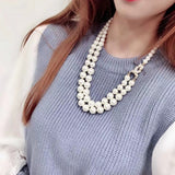 Elegant and generous pearl necklace