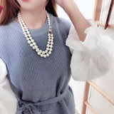 Elegant and generous pearl necklace