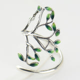Jinwateryu Vintage tree of Life  Jewelry 925 silver Ring
