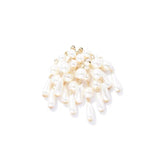 Korean Earrings Punk Gold Color Pearl Tassel Drop Earrings