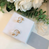 Round Freshwater Pearl Gold Color Dangle Tassel Earrings