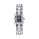 Luxury Silver Bracelet Rectangle Dial Quartz Wristwatches