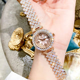 Rhinestone Crystal Quartz Dress Wristwatch