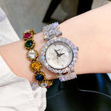 Rhinestone Crystal Quartz Dress Wristwatch