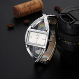 Gogoey Rectangular Dial Crystal Quartz Watches