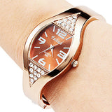 luxury style fashion and casual quartz rose gold elegant dress watch