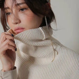 Spring Design Glittering Stone Long Tassel Earrings