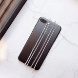 Spring Design Glittering Stone Long Tassel Earrings