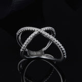 Spring New 925 Sterling Silver Hollow Cross Ring