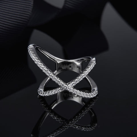 Spring New 925 Sterling Silver Hollow Cross Ring