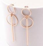 Earrings Punk Simple Gold/ Silver / Long Section Tassel Pendant Earrings