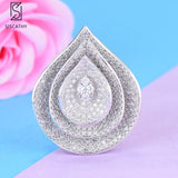 29*34 mm Fashion Nigerian Teardrop Drop Brooches