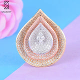 29*34 mm Fashion Nigerian Teardrop Drop Brooches