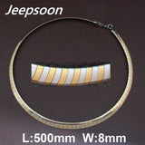 Stainless Steel Jewelry Fashion Romantic Plated gold color Torques Necklaces