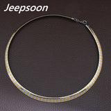 Stainless Steel Jewelry Fashion Romantic Plated gold color Torques Necklaces