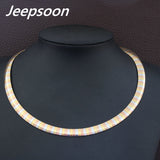 Stainless Steel Jewelry Fashion Romantic Plated gold color Torques Necklaces
