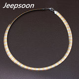 Stainless Steel Jewelry Fashion Romantic Plated gold color Torques Necklaces