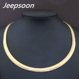 Stainless Steel Jewelry Fashion Romantic Plated gold color Torques Necklaces