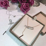 925 Sterling Silver Rose Gold&Silver Pendant Necklace