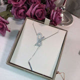 925 Sterling Silver Rose Gold&Silver Pendant Necklace