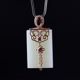 925 Sterling Silver stone  Pendant