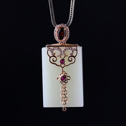 925 Sterling Silver stone  Pendant