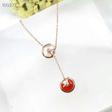 925 sterling silver Zircon Necklaces & Pendants