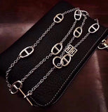 925 sterling silver chain sweater necklace