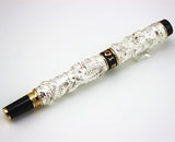AAA JINHAO brand gray double Dragon embossment roller ball pen